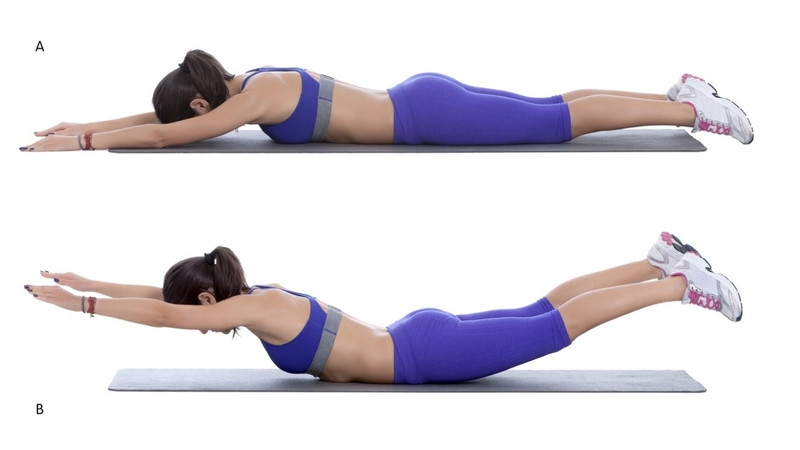 Bài tập siêu nhân giúp săn chắc cơ lưng