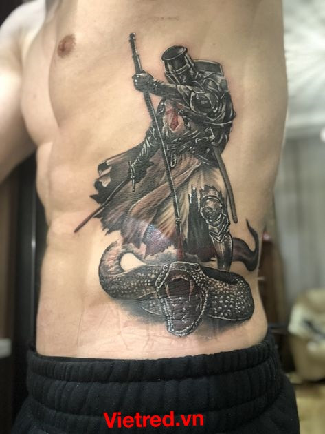 Hình xăm chiến binh và rắn hổ
