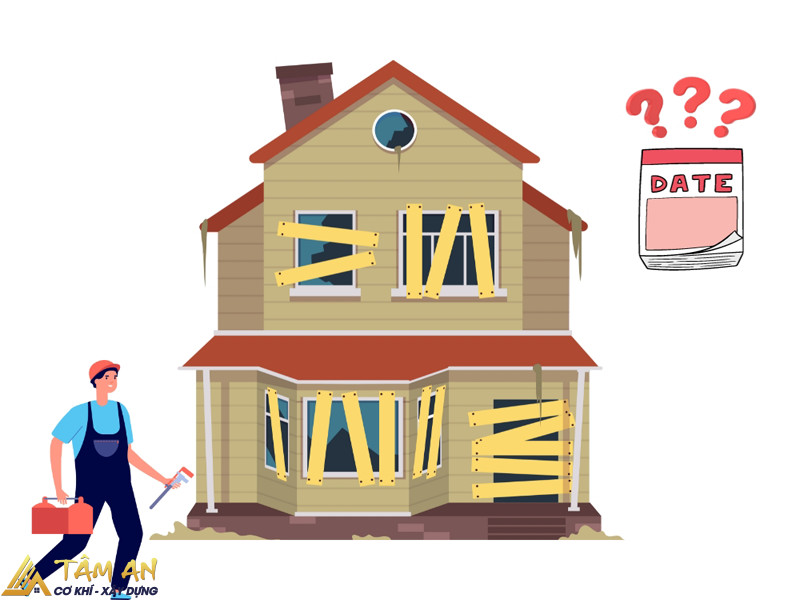 Phân loại hạng mục sửa chữa và yêu cầu xem ngày