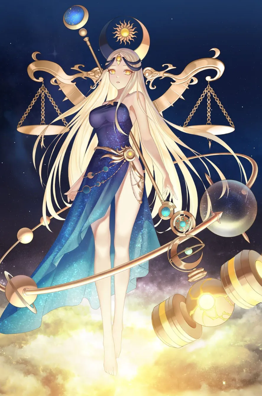 Hình anime Thiên Bình dễ thương