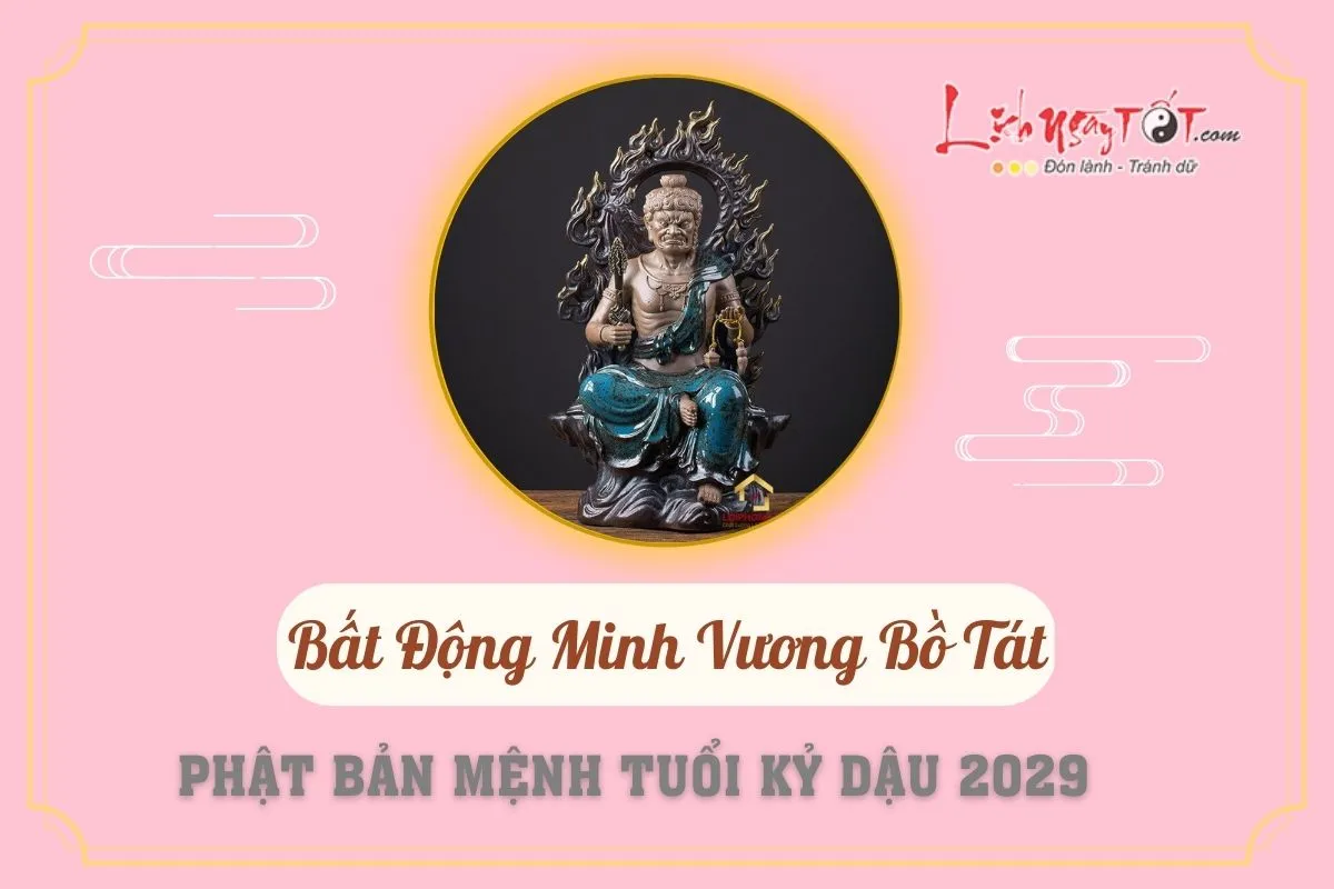 Hình ảnh Phật Bản Mệnh Bất Động Minh Vương của người tuổi Dậu