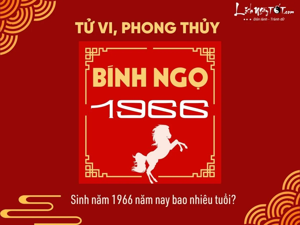 Bảng tổng hợp thông tin tử vi, phong thủy cho người sinh năm Bính Ngọ 1966