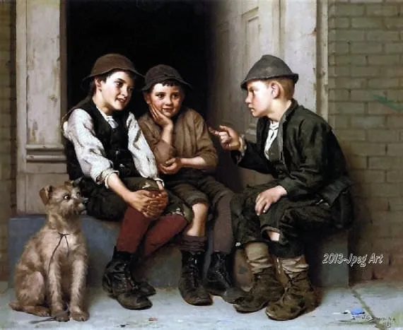 Bốn người con gái trong một gia đình Việt xưa, tượng trưng cho sự "bất bần"