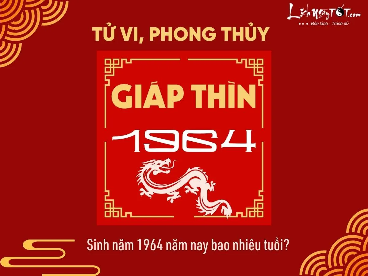 Người sinh năm 1964 tuổi Giáp Thìn năm 2024 là bao nhiêu tuổi?