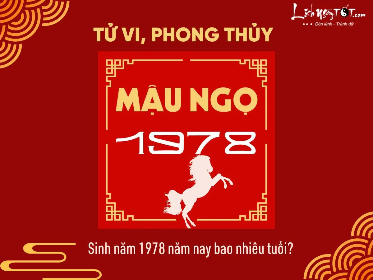 sinh nam 1978 nam nay bao nhieu tuoi duong am 1