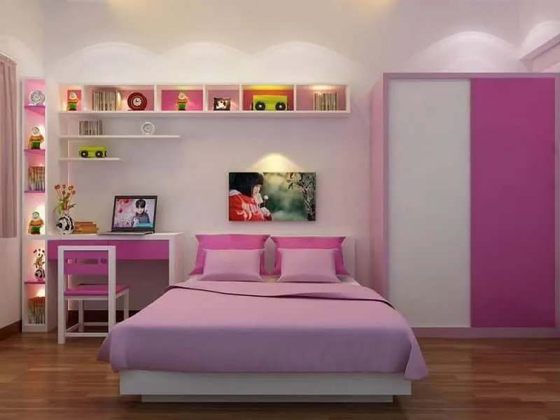 Một căn phòng ngủ được bài trí với màu sắc phù hợp cho trẻ Đinh Dậu mệnh Hỏa