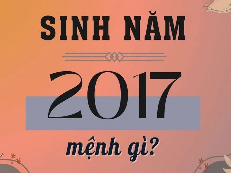 tre sinh nam 2017 menh gi trong phong thuy hien dai 1
