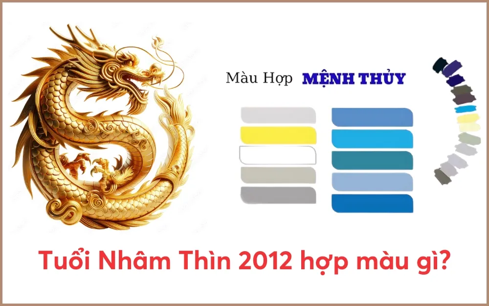 Tuổi Nhâm Thìn 2012 hợp và kỵ màu gì?