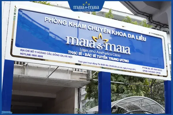Phòng khám Chuyên khoa Da liễu Maia&Maia tại 11 Hoàng Cầu