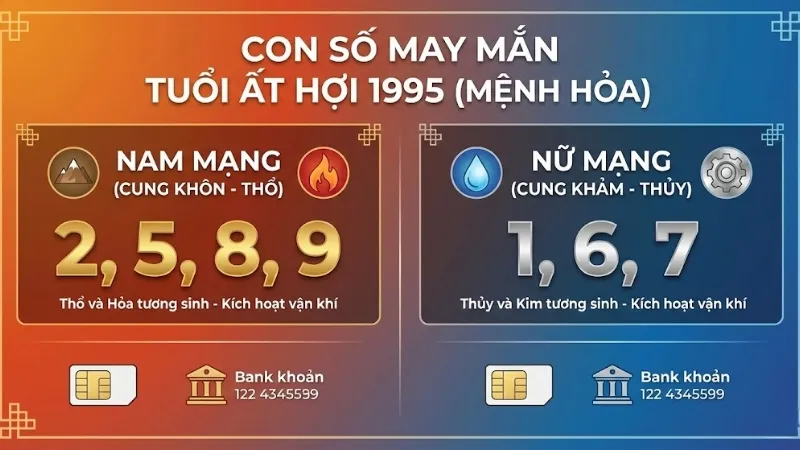 Con số may mắn dành cho người tuổi Ất Hợi 1995