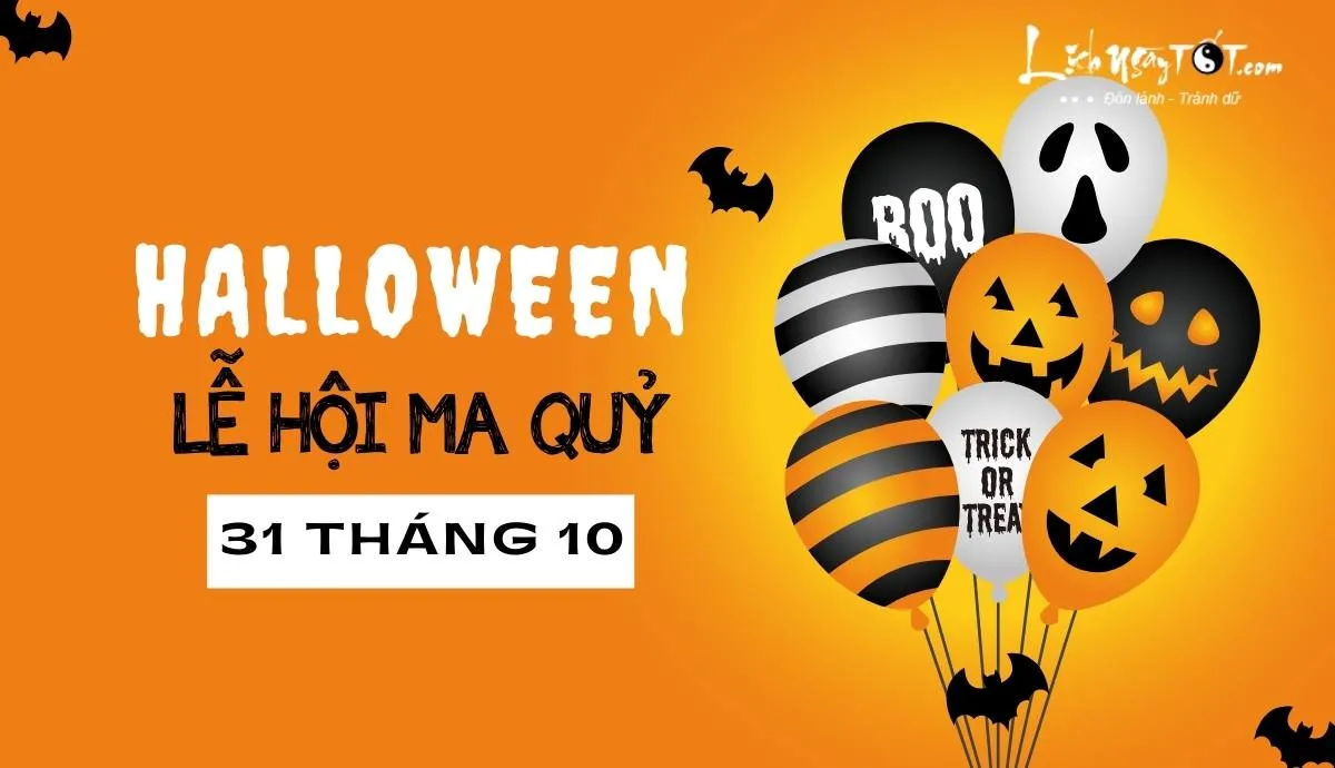 Bức tranh tái hiện không khí lễ hội Halloween với hình ảnh người hóa trang